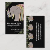 Wolliges Mammut des Häkelarbeithaken-Garnelefanten Visitenkarte (Vorne/Hinten)