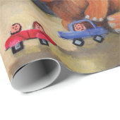 Wolliges Mammut-Familie in der Eiszeit Geschenkpapier (Rolleneckpunkt)