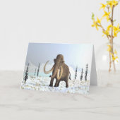 Wolliges Mammut Karte (Gelbe Blume)