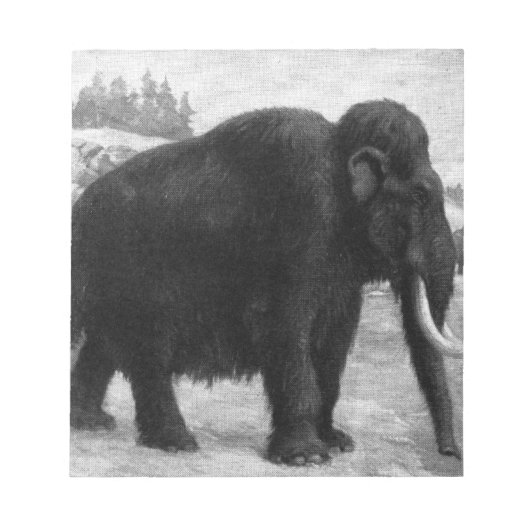 Wolliges Mammut-Mod-Schicksal Notizblock (Vorderseite)