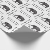 Wolliges Mammut-prähistorischer Elefant Geschenkpapier (Ecke)