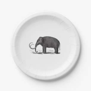 Wolliges Mammut-prähistorischer Elefant Pappteller