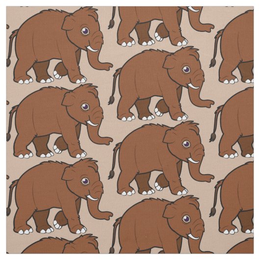 Wolliges Mammut Stoff (Muster)