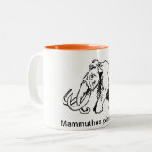 Wolliges Mammut-Tasse (wissenschaftlicher Name) Zweifarbige Tasse (Vorderseite Links)