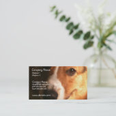 Wolljacken-Walisercorgi-HundeVisitenkarte Visitenkarte (Stehend Vorderseite)