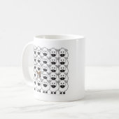 Wolljacken-WaliserCorgi in den Schafen Kaffeetasse (Vorderseite Links)