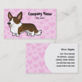 Wolljacken-Walisercorgi-Liebe Visitenkarte (Vorne/Hinten)