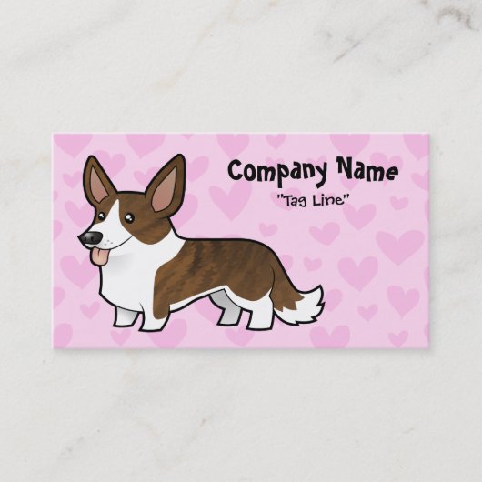 Wolljacken-Walisercorgi-Liebe Visitenkarte (Vorderseite)
