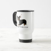 Wolljacken-Walisercorgi-Tasse Reisebecher (Vorderseite Links)