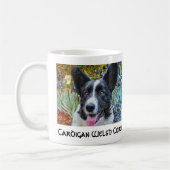 Wolljacken-WaliserCorgi Van Gogh Irises Tasse (Links)