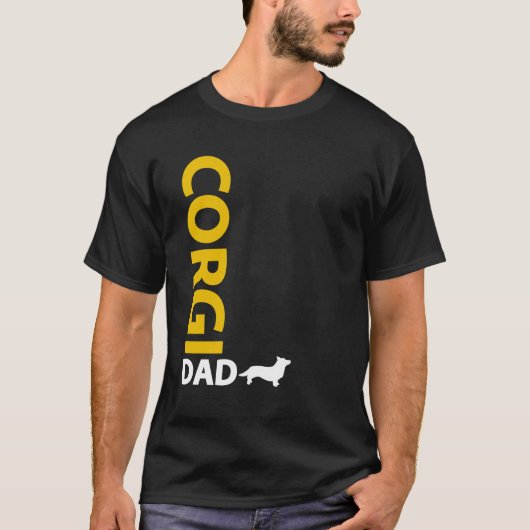 Wolljacken-Walisercorgi-Vater T-Shirt (Vorderseite)