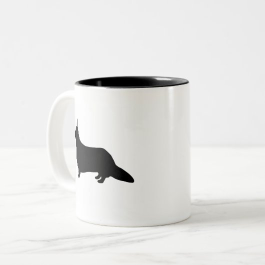 Wolljacken-WaliserCorgi Zweifarbige Tasse (Vorderseite Links)