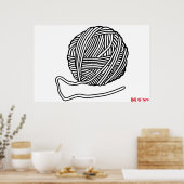 Wollknäuel Poster (Küche)