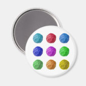 Wollkugel Magnet (Vorderseite/Rückseite)