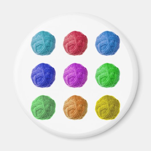 Wollkugel Magnet (Vorne)