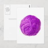 Wollkugel Postkarte (Vorne/Hinten)