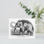 Wollmammut-2 Postkarte (Stehend Vorderseite)