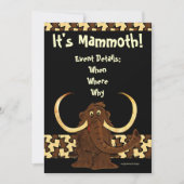Wollmammut Einladung (Vorderseite)