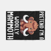 Wollmammut Kostümjunge Mädchen Easy Halloween C Fleecedecke (Vorderseite (Horizontal))