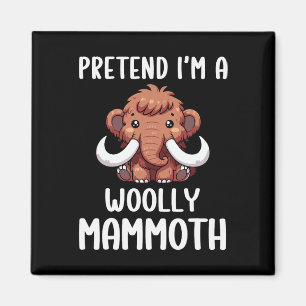 Wollmammut Kostümjunge Mädchen Easy Halloween C Magnet