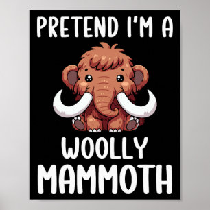 Wollmammut Kostümjunge Mädchen Easy Halloween C Poster