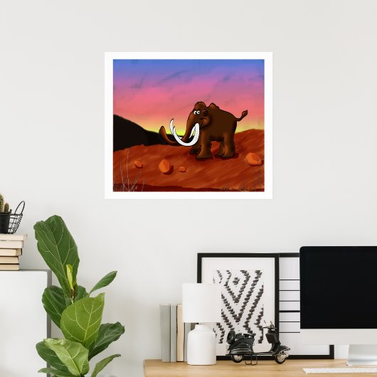 Wollmammut Poster/Print Poster (Heimbüro)