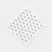 Wollmammut Print CUSTOM HINTERGRUNDFARBE Serviette (Ecke)