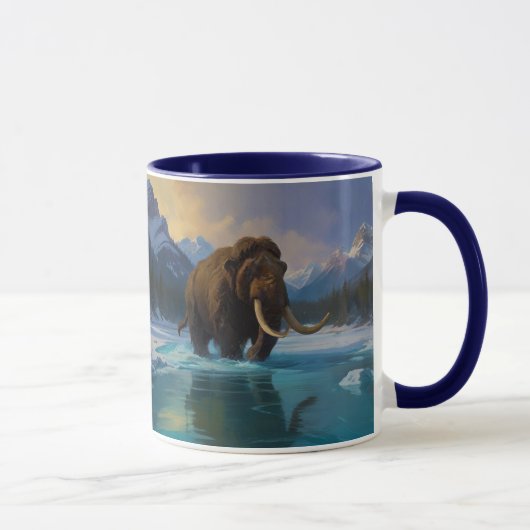 Wollmammut und Rocky Mountains Tasse (Rechts)