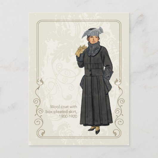 Wollmantel Postkarte (Vorderseite)