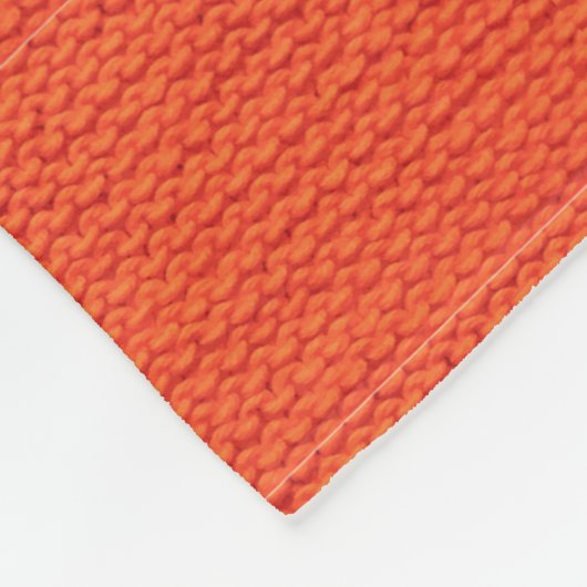 Wollmuster Fleecedecke (Ecke)