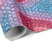 Wollmuster Geschenkpapier (Rolleneckpunkt)