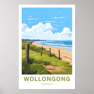 Wollongong Australia Travel Print Poster