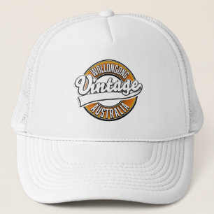 Wollongong Australien Vintage-Style-Logo. Truckerkappe