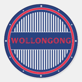 Wollongong City Pride Emblem – Australian Identity Runder Aufkleber