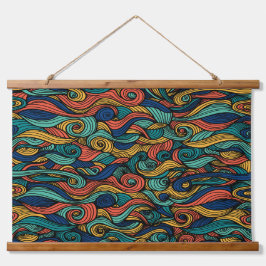 Wollpaisley Wandteppich Mit Holzrahmen