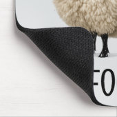Wollschaf mit gefundenem Text Mousepad (Ecke)