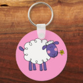 Wollschaf Schlüsselanhänger (Vorderseite)
