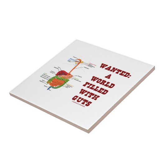 Wollte eine Welt, die mit Eingeweiden gefüllt Fliese (Seite)