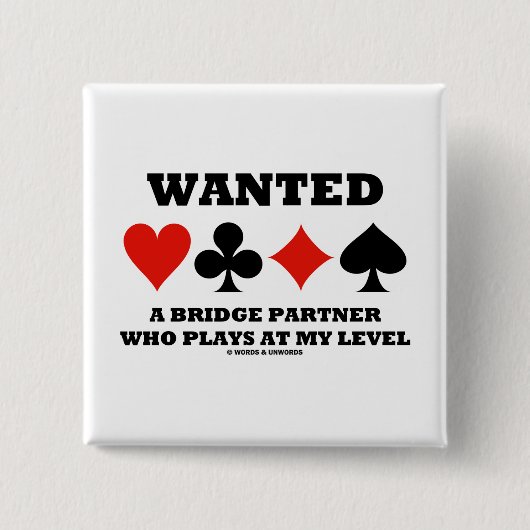 Wollte einen Brücken-Partner, der auf meinem Button (Vorderseite)