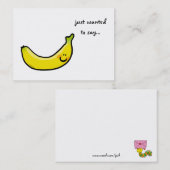 wollte zu sagen... ( Banane ) Visitenkarte (Vorne/Hinten)