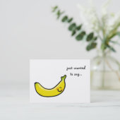 wollte zu sagen... ( Banane ) Visitenkarte (Stehend Vorderseite)