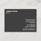 Wollteppich Visitenkarte (Rückseite)