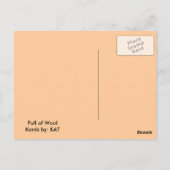 Wollvoll Postkarte (Rückseite)