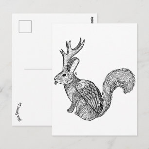 Wolpertinger Postkarte