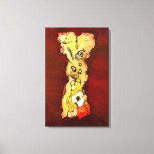 Wols - Columna de figura grotescas - Art Informel Leinwanddruck