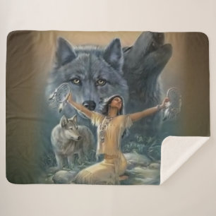 WOLVEN UND INDISCHE MAIDEN SHERPADECKE