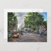 Wolvenstraat Singel Bridge, Sehenswürdigkeiten von Postkarte (Vorne/Hinten)