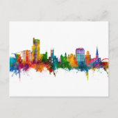 Wolverhampton England Skyline Postkarte (Vorderseite)