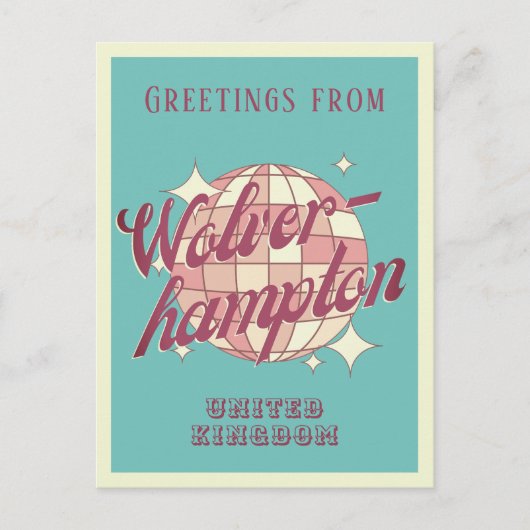 Wolverhampton UK Ferien Retro Postcard Postkarte (Vorderseite)