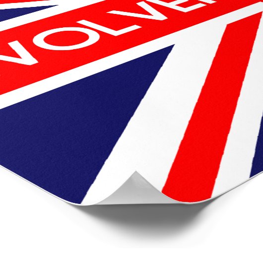 Wolverhampton UK Flag Poster (Ecke)